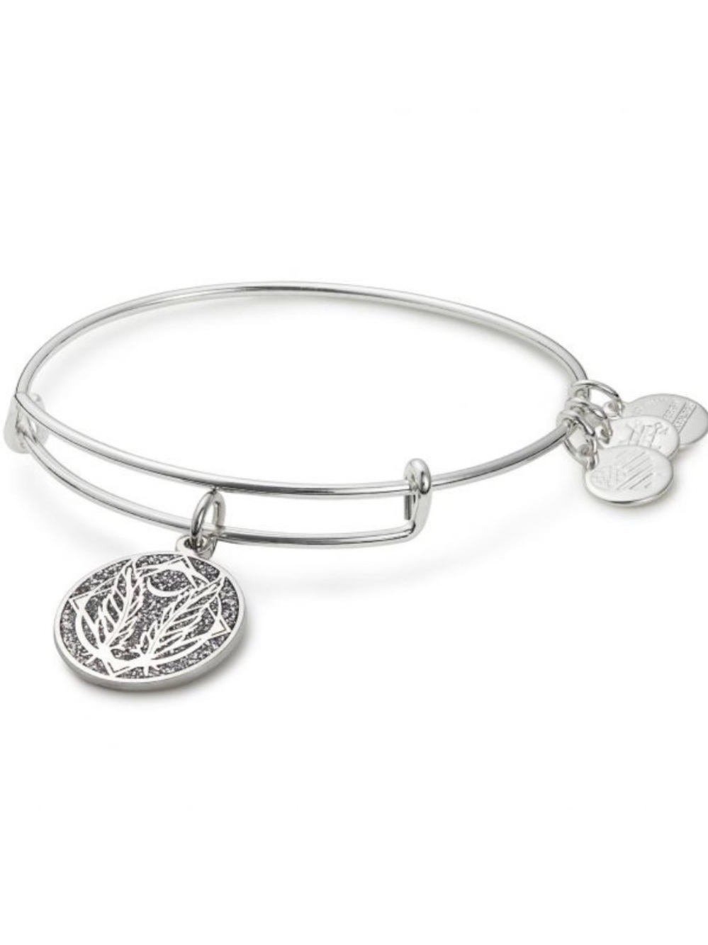 Alex and Ani Godspeed Charm Bangle Bracelet - Silver